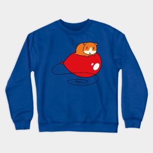 Red Balloon and Guinea Pig Crewneck Sweatshirt